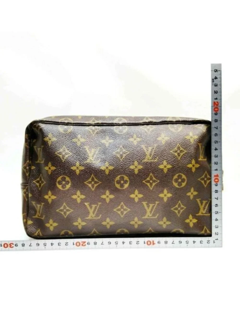 Authentic Louis Vuitton Trousse Toilette 28 Monogram Canvas Cosmetic Pouch Bag
